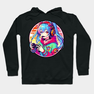 Gaming addict gamer girl Hoodie